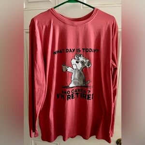 Dog Lover's Red Long Sleeve Shirt